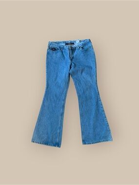Vintage divine smile jeans low rise Blue Flare Jeans for Women